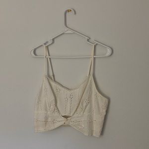 Lacey crop top. Bought and only tried on.